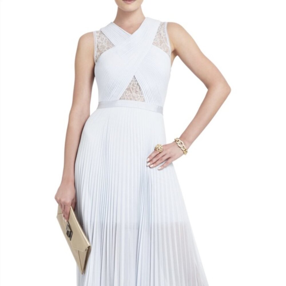 NWT BCBG Caia Maxi Dress Light Blue/Mist Size 6